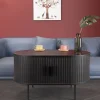 New Wohnen Retro Couchtisch mit Schiebetüren - Lurymav