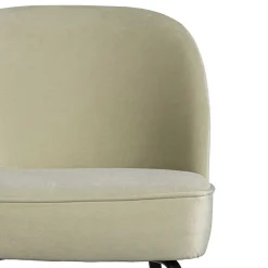 Discount Wohnen Retro Design Barstuhl in Graugrün Samt - Ilussiana