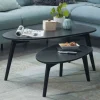 Outlet Wohnen Retro Design Couchtische 2-Satz - Zarinas (zweiteilig)