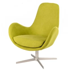 Discount Wohnen Retro Design Drehsessel in Hellgrün - Soraso