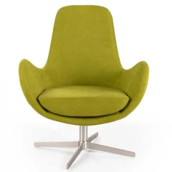 Discount Wohnen Retro Design Drehsessel in Hellgrün - Soraso