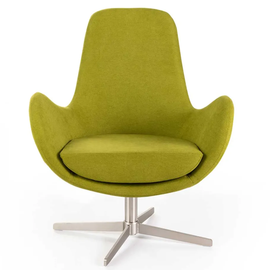 Discount Wohnen Retro Design Drehsessel in Hellgrün - Soraso