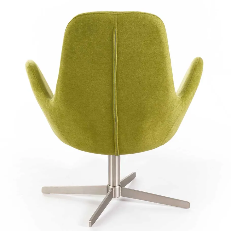 Discount Wohnen Retro Design Drehsessel in Hellgrün - Soraso