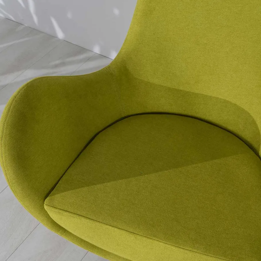Discount Wohnen Retro Design Drehsessel in Hellgrün - Soraso