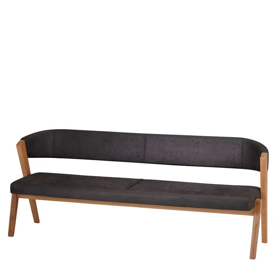 New Wohnen Retro Design Esstischbank mit Rückenlehne - Ovenciana