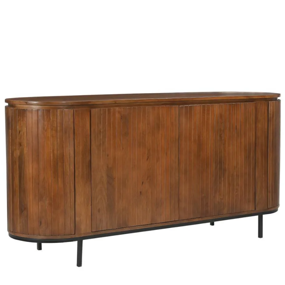 Clearance Wohnen Retro Design Sideboard aus Mangoholz - Galadira