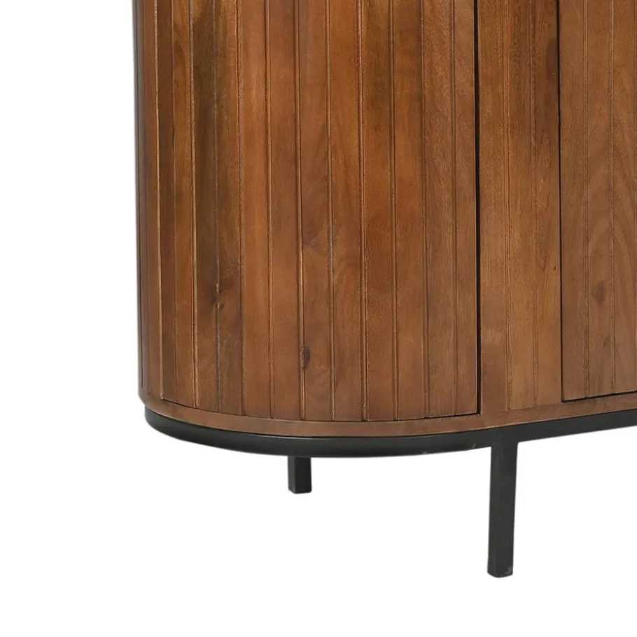 Clearance Wohnen Retro Design Sideboard aus Mangoholz - Galadira