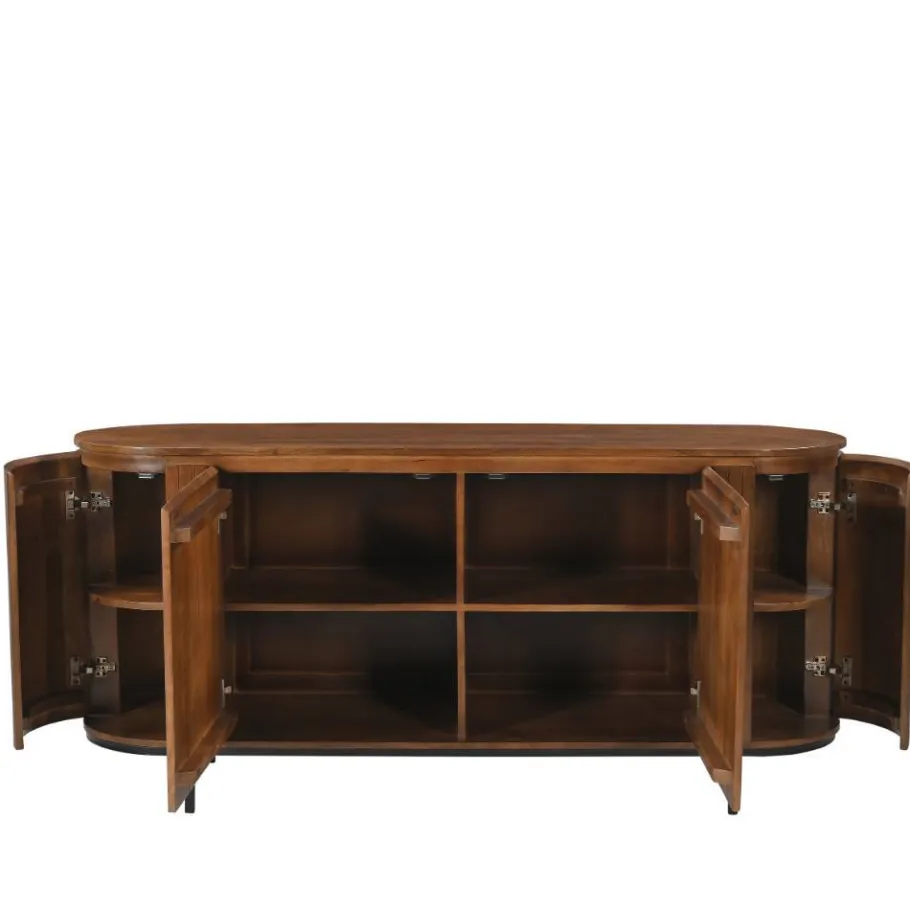 Clearance Wohnen Retro Design Sideboard aus Mangoholz - Galadira
