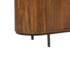 Discount Wohnen Retro Design TV Lowboard aus Mangoholz - Galadira