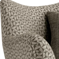 Best Wohnen Retro Designsessel in Beige und Braun gemustert - Regiovs