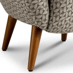 Best Wohnen Retro Designsessel in Beige und Braun gemustert - Regiovs