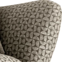 Best Wohnen Retro Designsessel in Beige und Braun gemustert - Regiovs