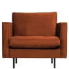 Sale Wohnen Retro Designsessel in Rost Braun Samt - Naryon