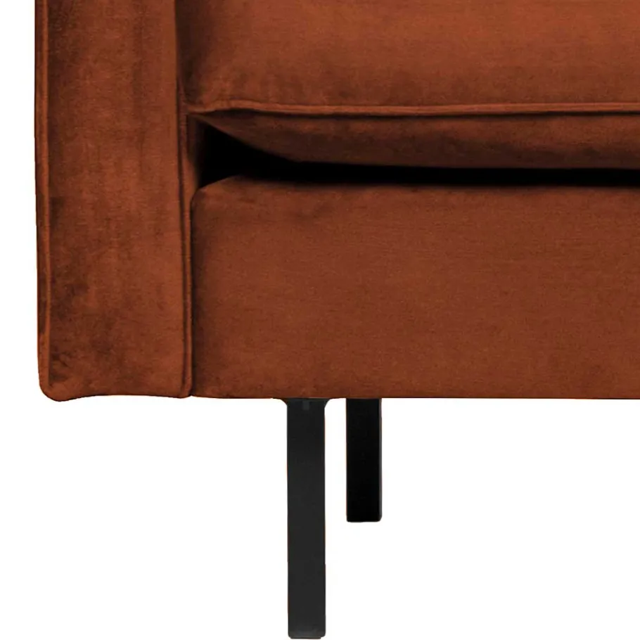 Sale Wohnen Retro Designsessel in Rost Braun Samt - Naryon