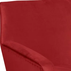 Online Wohnen Retro Designsessel in Ziegelrot Samtvelours - Nina