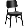 Clearance Wohnen Retro Eichenstuhl in Schwarz - Tresrin (2er Set)