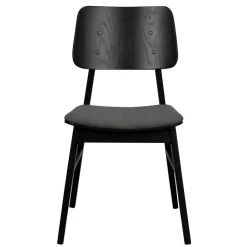 Clearance Wohnen Retro Eichenstuhl in Schwarz - Tresrin (2er Set)