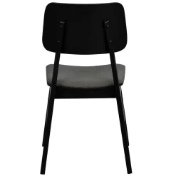 Clearance Wohnen Retro Eichenstuhl in Schwarz - Tresrin (2er Set)