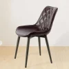 Clearance Wohnen Retro Esstischstuhl in dunkel Violett - Ambasian (2er Set)