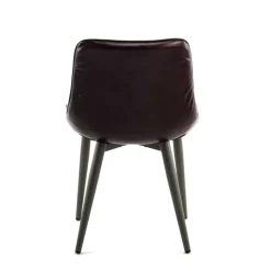 Clearance Wohnen Retro Esstischstuhl in dunkel Violett - Ambasian (2er Set)