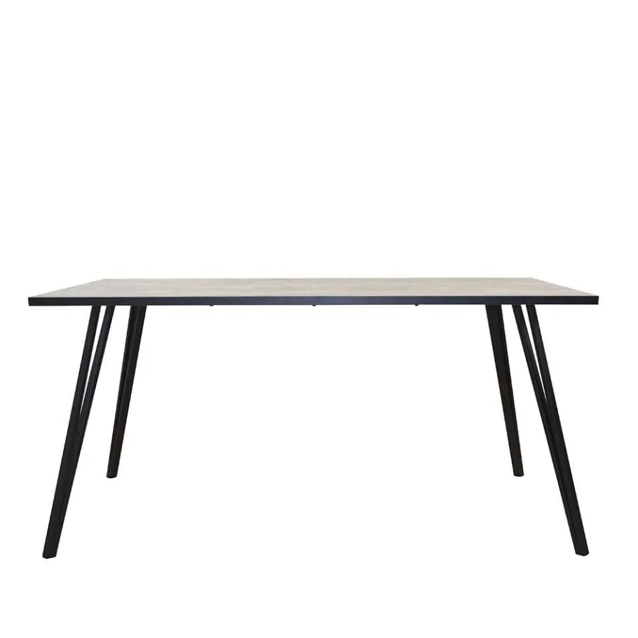 New Wohnen Retro Esszimmertisch in Beton Optik - Reesa