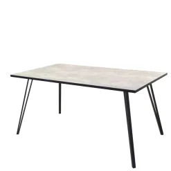 New Wohnen Retro Esszimmertisch in Beton Optik - Reesa
