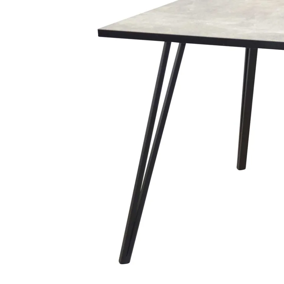 New Wohnen Retro Esszimmertisch in Beton Optik - Reesa