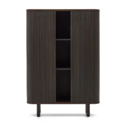 Sale Wohnen Retro Highboard mit Schiebetüren und Fächern - Tadaco
