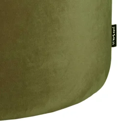 Online Wohnen Retro Hocker in Khaki Grün Samt - Vergoma