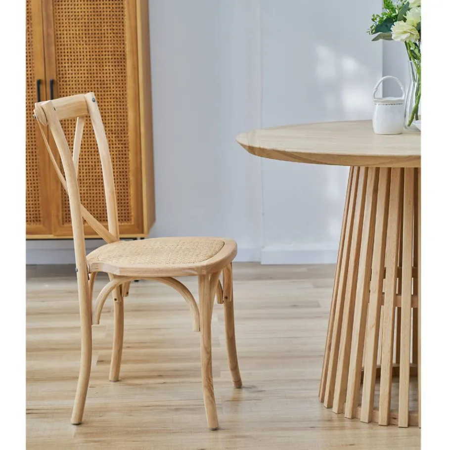 Clearance Wohnen Retro Kaffeehausstühle in Natur - Pig (2er Set)