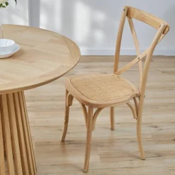 Clearance Wohnen Retro Kaffeehausstühle in Natur - Pig (2er Set)