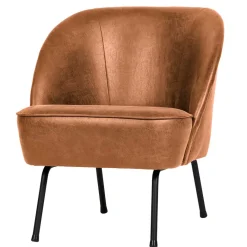 Discount Wohnen Retro Ledersessel in Cognac Braun - Store