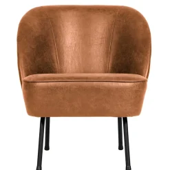 Discount Wohnen Retro Ledersessel in Cognac Braun - Store