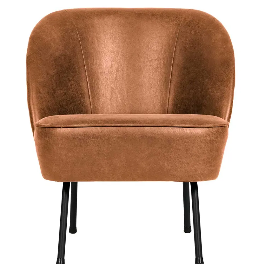 Discount Wohnen Retro Ledersessel in Cognac Braun - Store