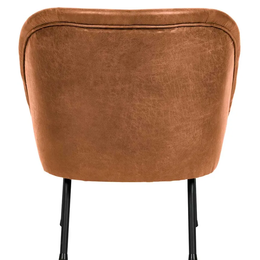 Discount Wohnen Retro Ledersessel in Cognac Braun - Store