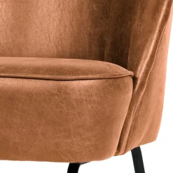 Discount Wohnen Retro Ledersessel in Cognac Braun - Store