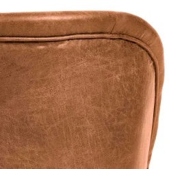 Discount Wohnen Retro Ledersessel in Cognac Braun - Store