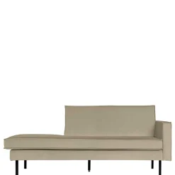 Best Wohnen Retro Lounge Sofa in Khaki Samtbezug - Afeiro