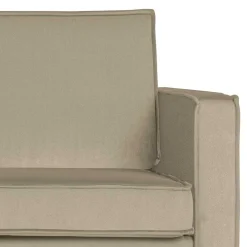 Best Wohnen Retro Lounge Sofa in Khaki Samtbezug - Afeiro