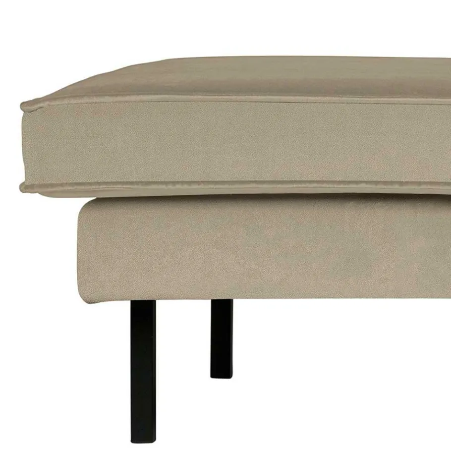 Best Wohnen Retro Lounge Sofa in Khaki Samtbezug - Afeiro