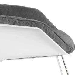 Outlet Wohnen Retro Lounge-Sessel in Dunkelgrau - Vibulam (2er Set)