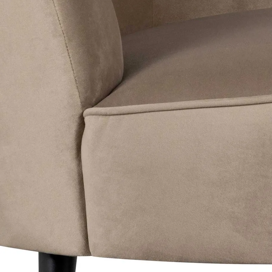 Outlet Wohnen Retro Lounge-Sessel in Khaki Samit - Griffina