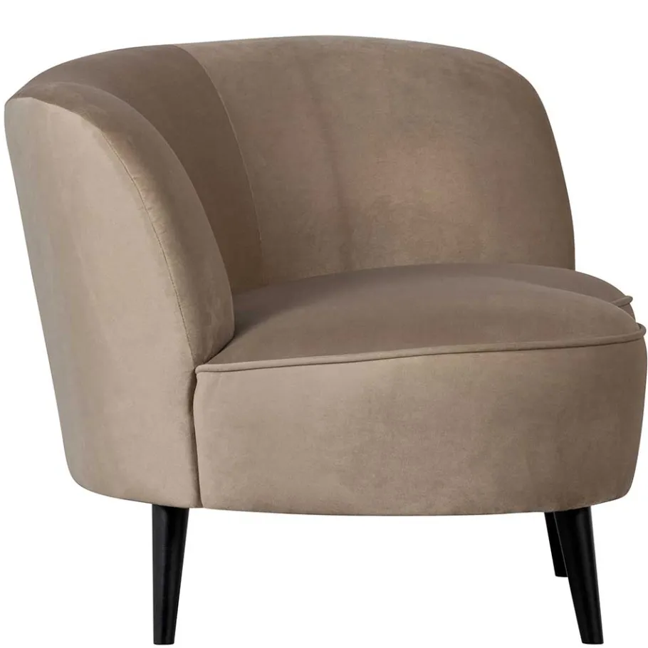 Outlet Wohnen Retro Lounge-Sessel in Khaki Samit - Griffina