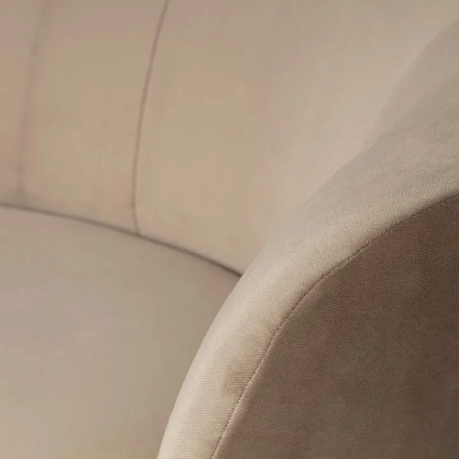 Outlet Wohnen Retro Lounge-Sessel in Khaki Samit - Griffina