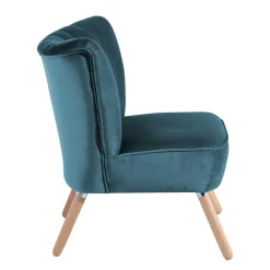 Sale Wohnen Retro Loungesessel in Petrol Blau - Jymm