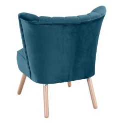 Sale Wohnen Retro Loungesessel in Petrol Blau - Jymm