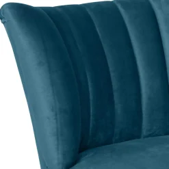 Sale Wohnen Retro Loungesessel in Petrol Blau - Jymm