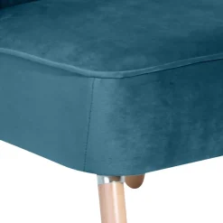 Sale Wohnen Retro Loungesessel in Petrol Blau - Jymm