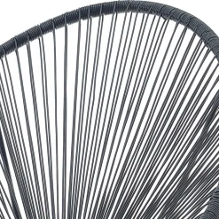 Discount Wohnen Retro Loungestühle für Garten in Schwarz - Vicados (2er Set)