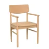 Discount Wohnen Retro Massivholzstuhl mit Armlehnen - Clarford